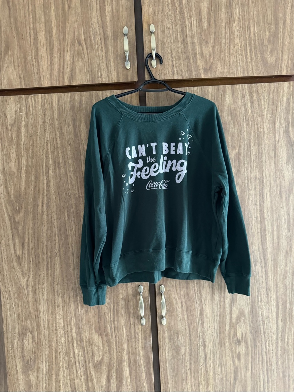 Wild Fox/Coca-Cola Forest Green Sweatshirt with White Logo